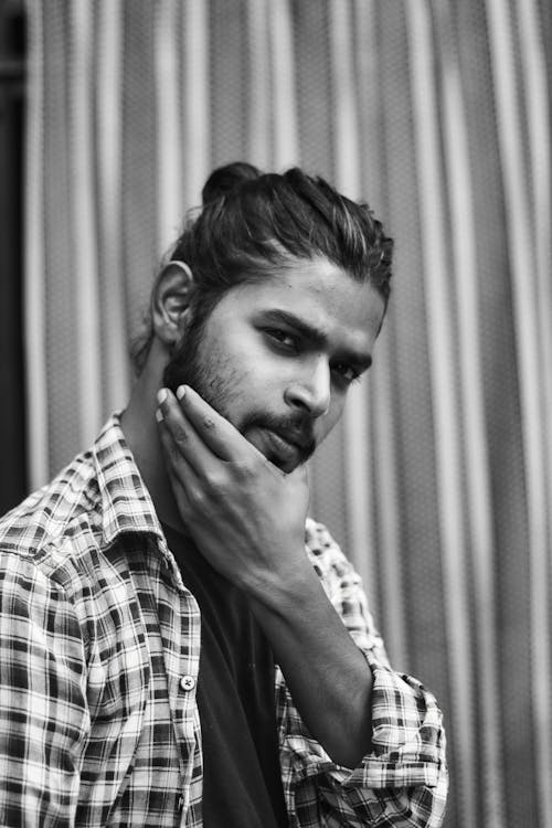 Imagine de stoc gratuită din alb-negru, barbă, bărbat indian