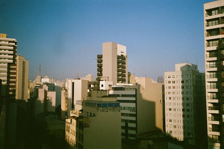 City Skyline Of Concrete Buildings