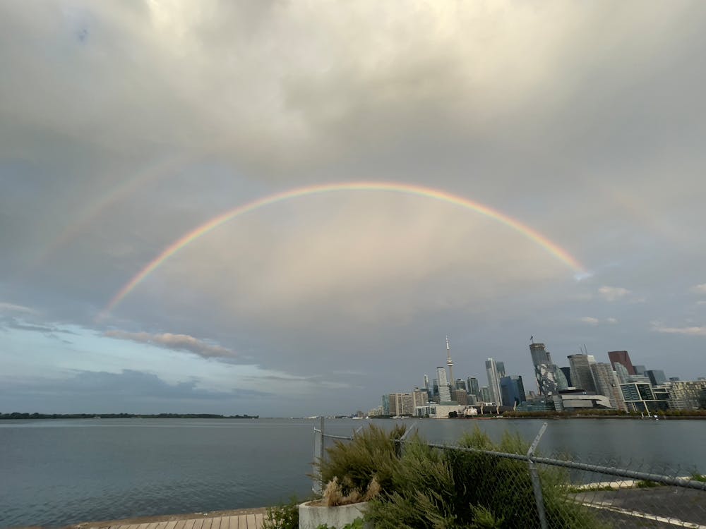 Photos gratuites de arc-en-ciel, lever de soleil, lever du soleil