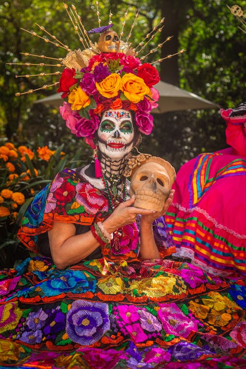 Photos gratuites de bois, brodé, calavera catrina