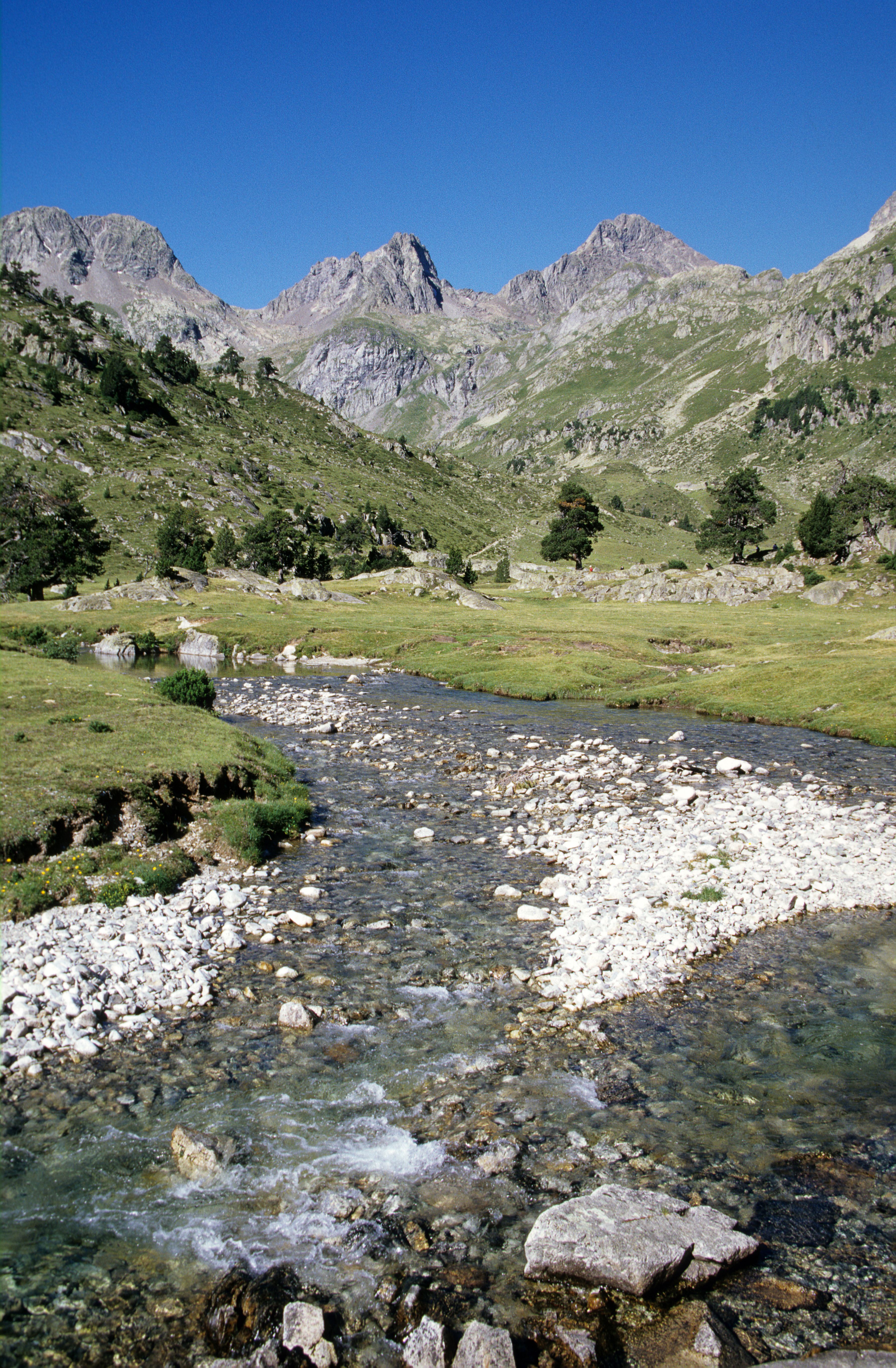 Explore the serene mountain landscape of Luz-Saint-Sauveur in France's Occitanie region.