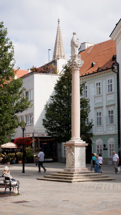 Column with Virgin Mary in Old Town