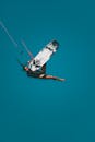 A Woman Kitesurfing