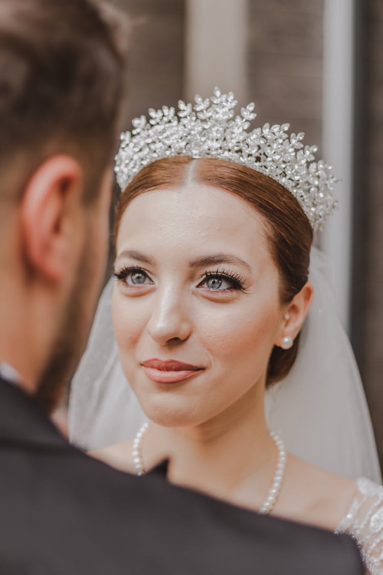 Bride Looking At The Bridegroom 