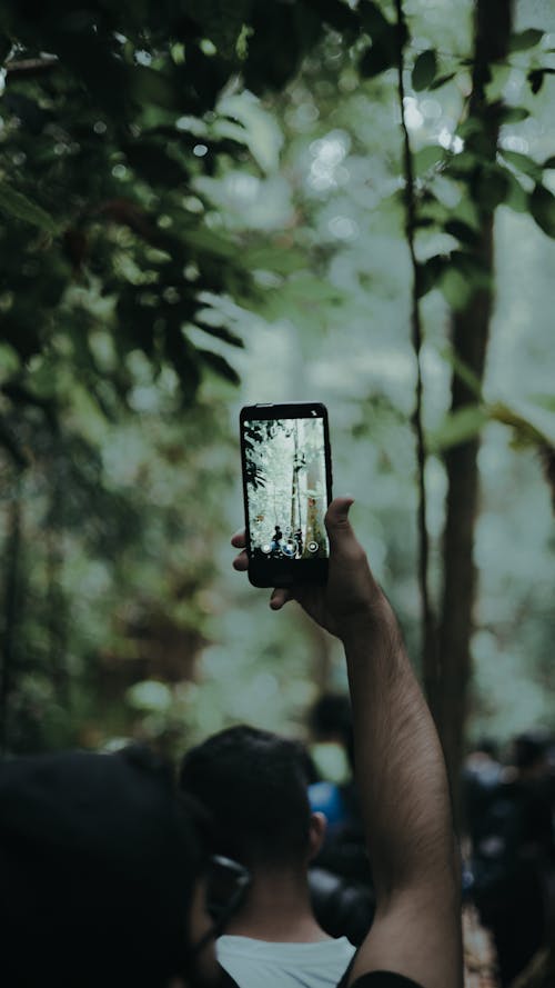 Close-Up Shot of a Person Holding a Cellphone