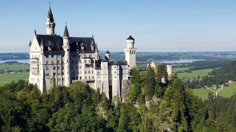 Neuschwanstein Castle On A Sunny Day