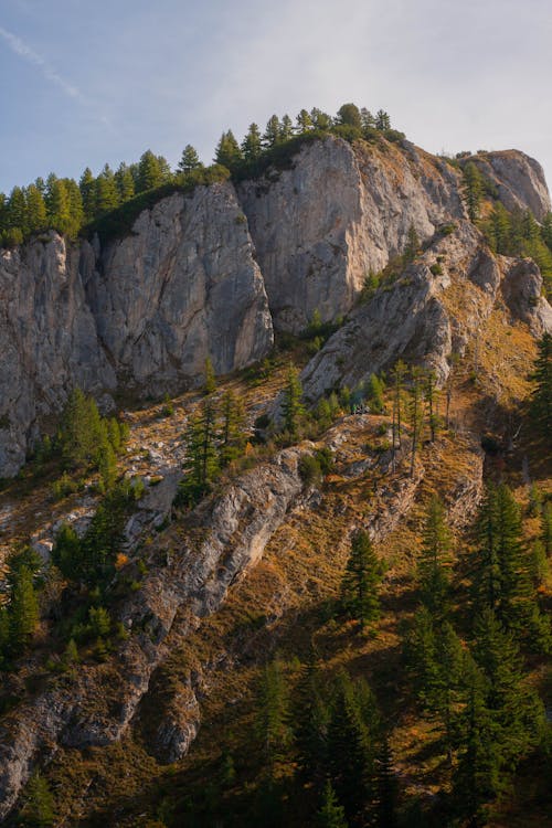 Drone Shot of a Mountain in Peja, Kosovo