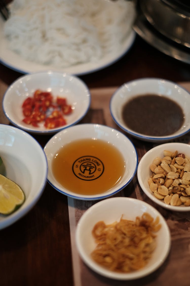 Cooking Ingredients In Bowls