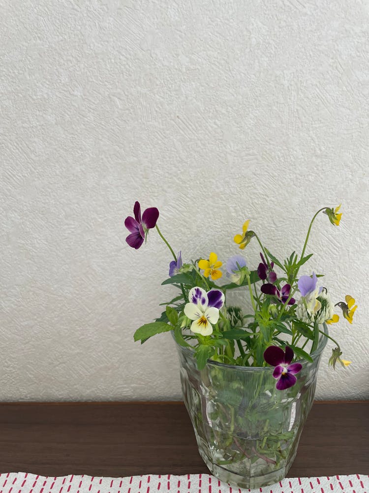 Flowers In A Clear Vase