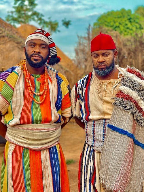 Men Wearing Traditional African Clothing