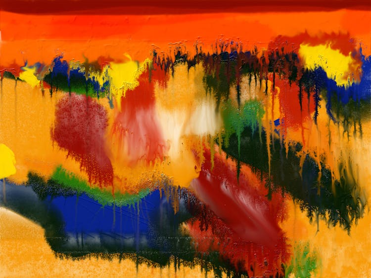 Close-Up Of An Abstract Painting 