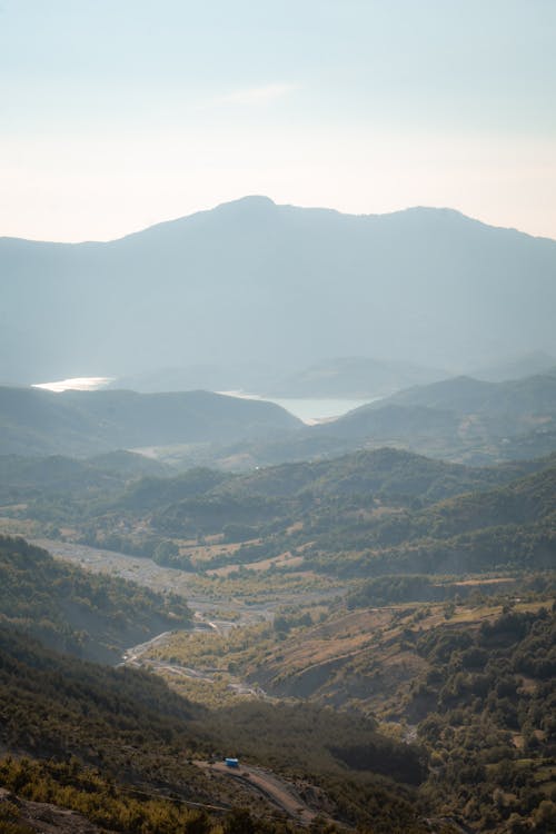 全景, 垂直ショット, 山岳の無料の写真素材