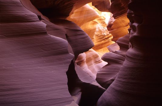 The Antelope Canyon in Arizona