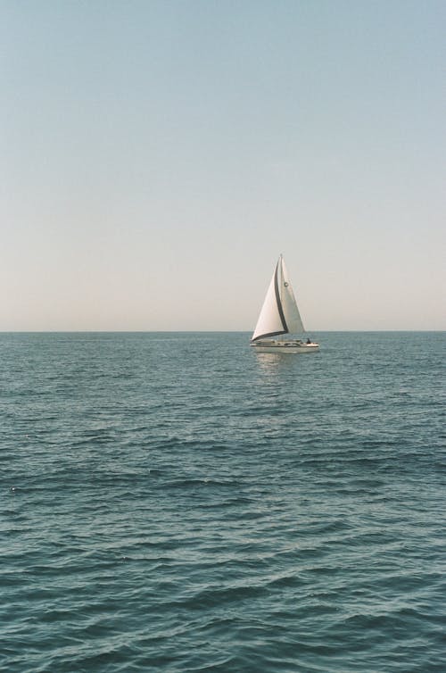 A Sailboat on the Sea 
