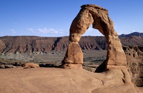 Natural Arch in Arches National Park in Utah