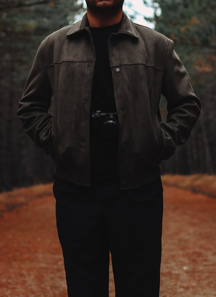 Photo Of Man Wearing Black Jacket