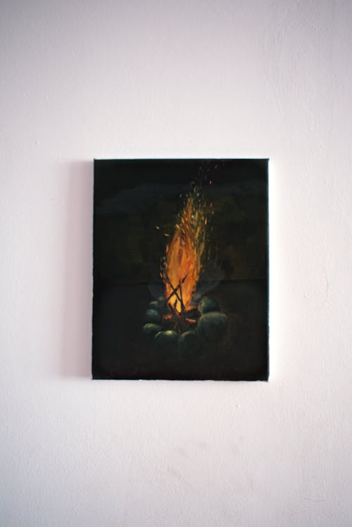Free Bonfire Painting Stock Photo