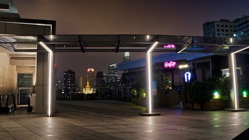 Free stock photo of bar, city at night, neon light