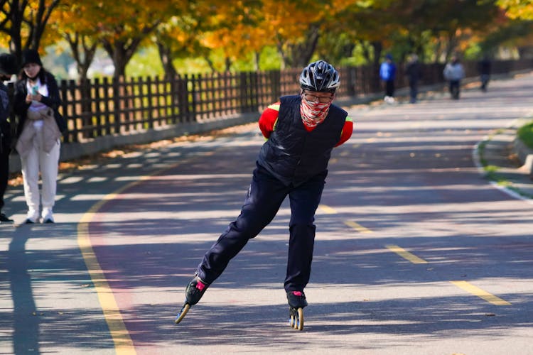 Photo Of A Woman Rollerskating