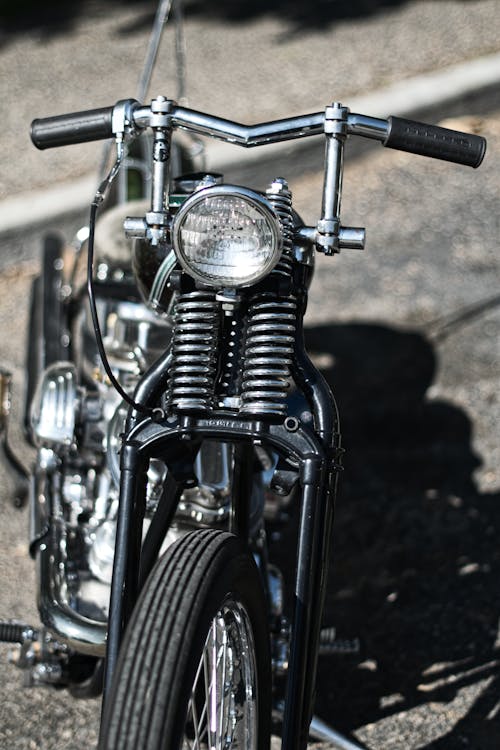 Black Cruiser Motorcycle