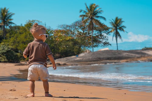 Foto stok gratis anak, kacamata hitam, kedudukan