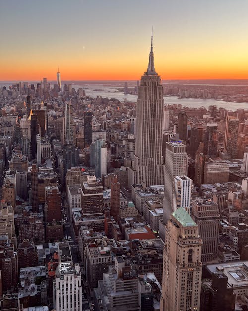 Free stock photo of city skyline, empire state building, new york