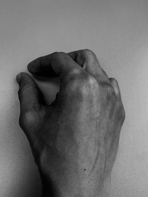 Free stock photo of black and white, black and white hand, fingers crossed