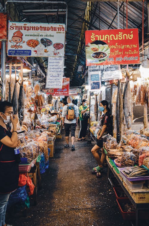 People Standing in the Market