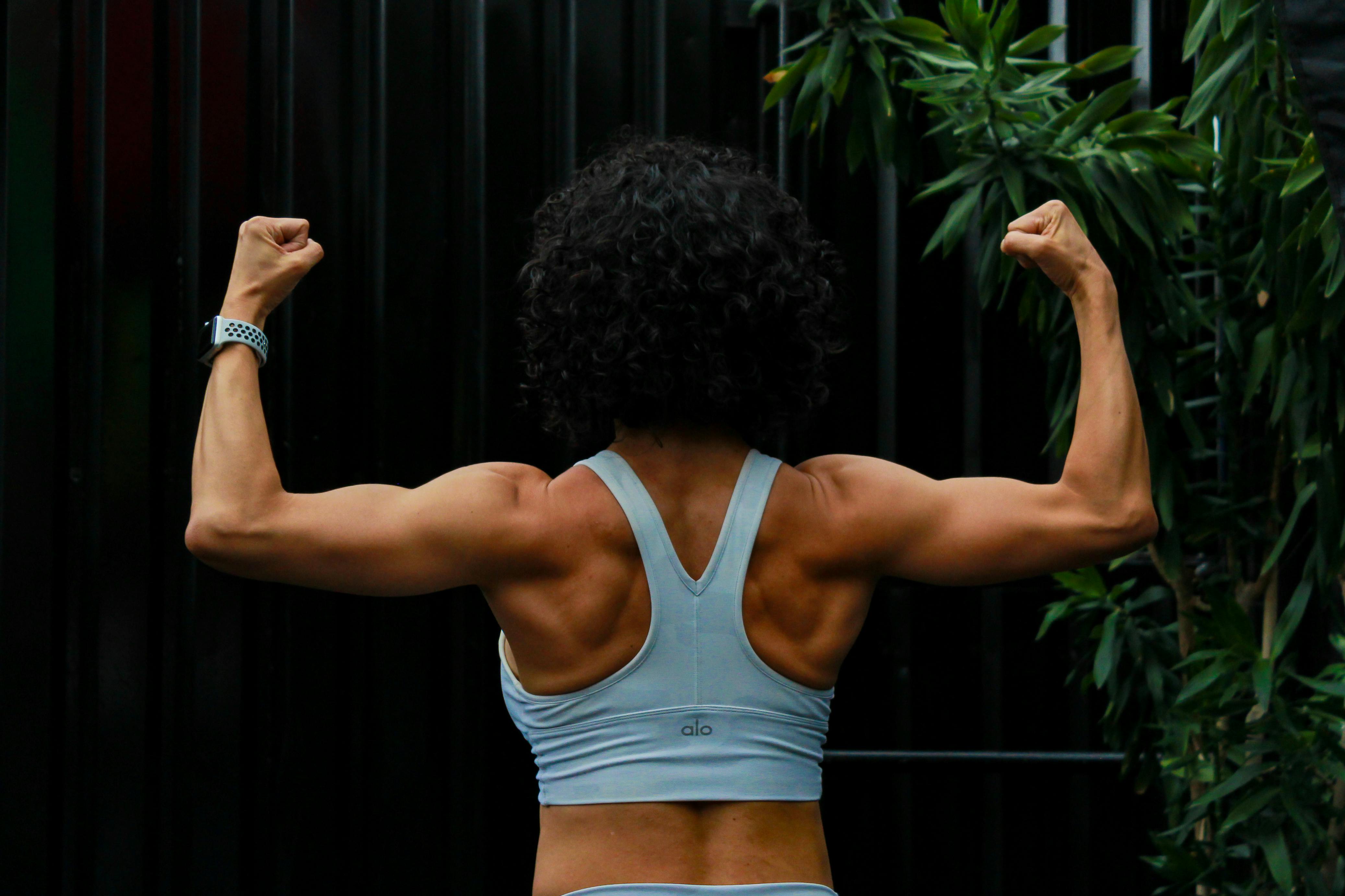 Female Back Muscles Stock Photo, Picture and Royalty Free Image