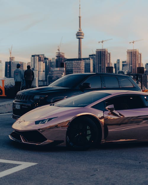 Lamborghini Aventador in City