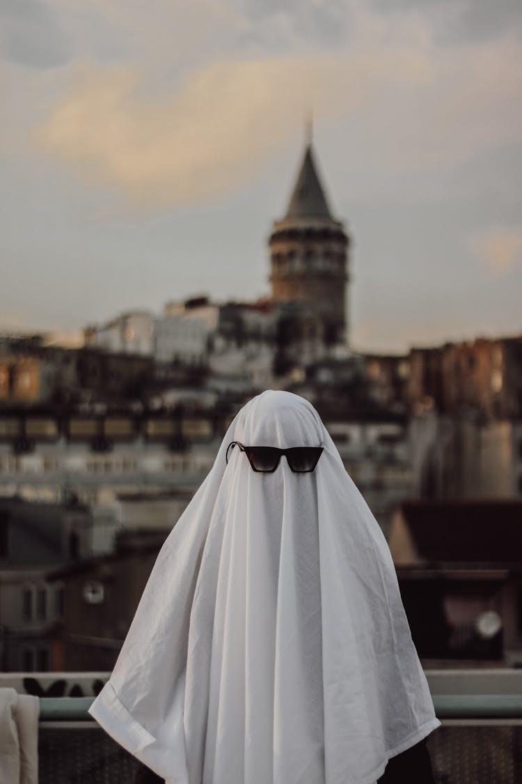 Photo Of A Ghost With Sunglasses