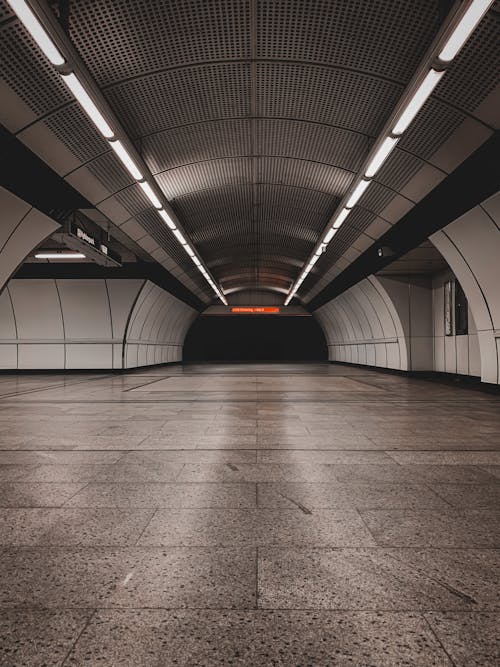 Subway Station with Tiled Floor