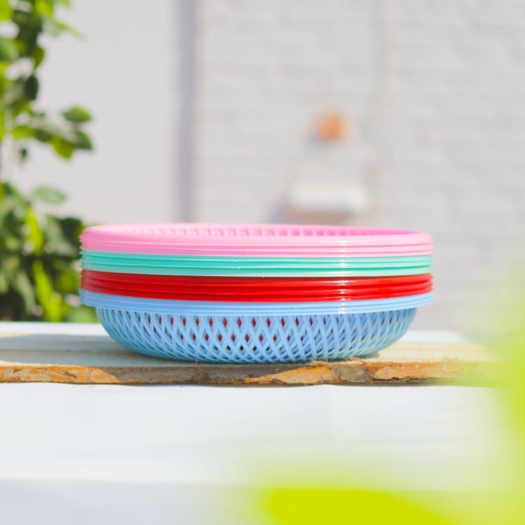 Colorful Plastic Plates