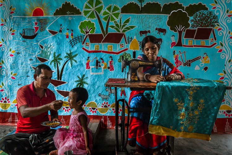 Family And Traditional Turquoise Textiles 