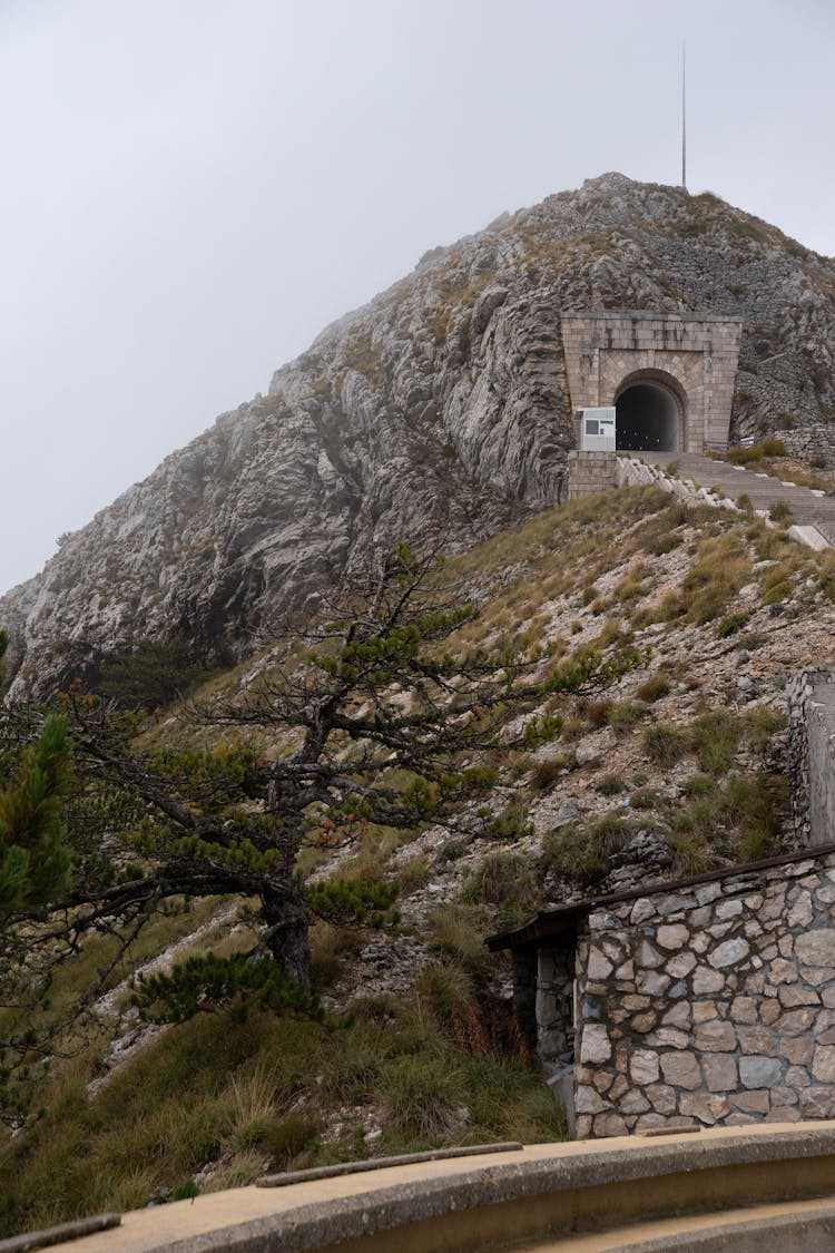 Landscape With A Tunnel In A Rock