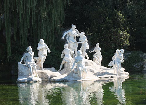 Darmowe zdjęcie z galerii z caserta, fontanna, jezioro