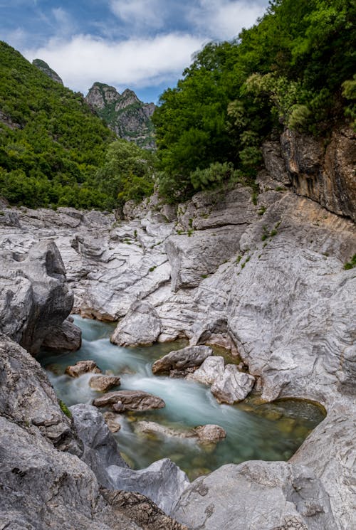 垂直拍攝, 山谷, 岩層 的 免費圖庫相片