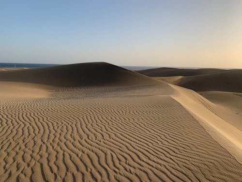 Бесплатное стоковое фото с Аэрофотосъемка, дюна, пейзаж