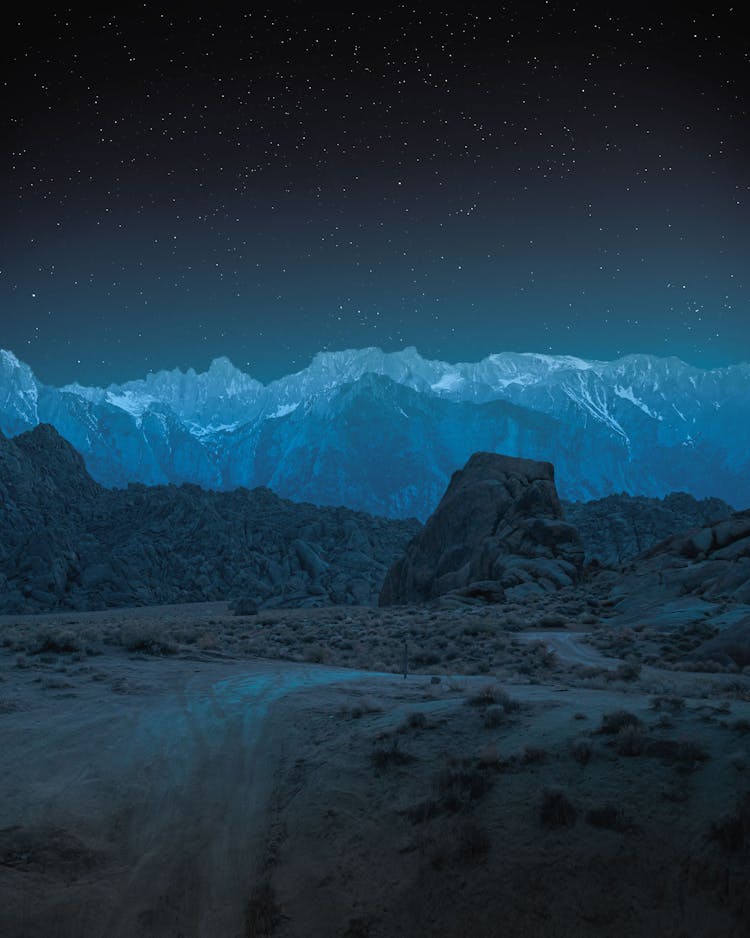 Blue Hour At Alabama Hills