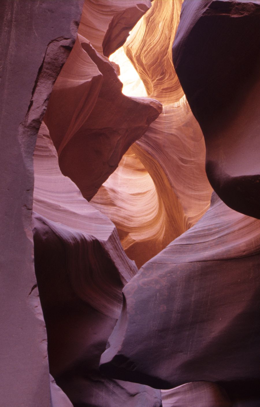 Layered sandstone walls lit from above — photo by Philippe Serrand on Pexels