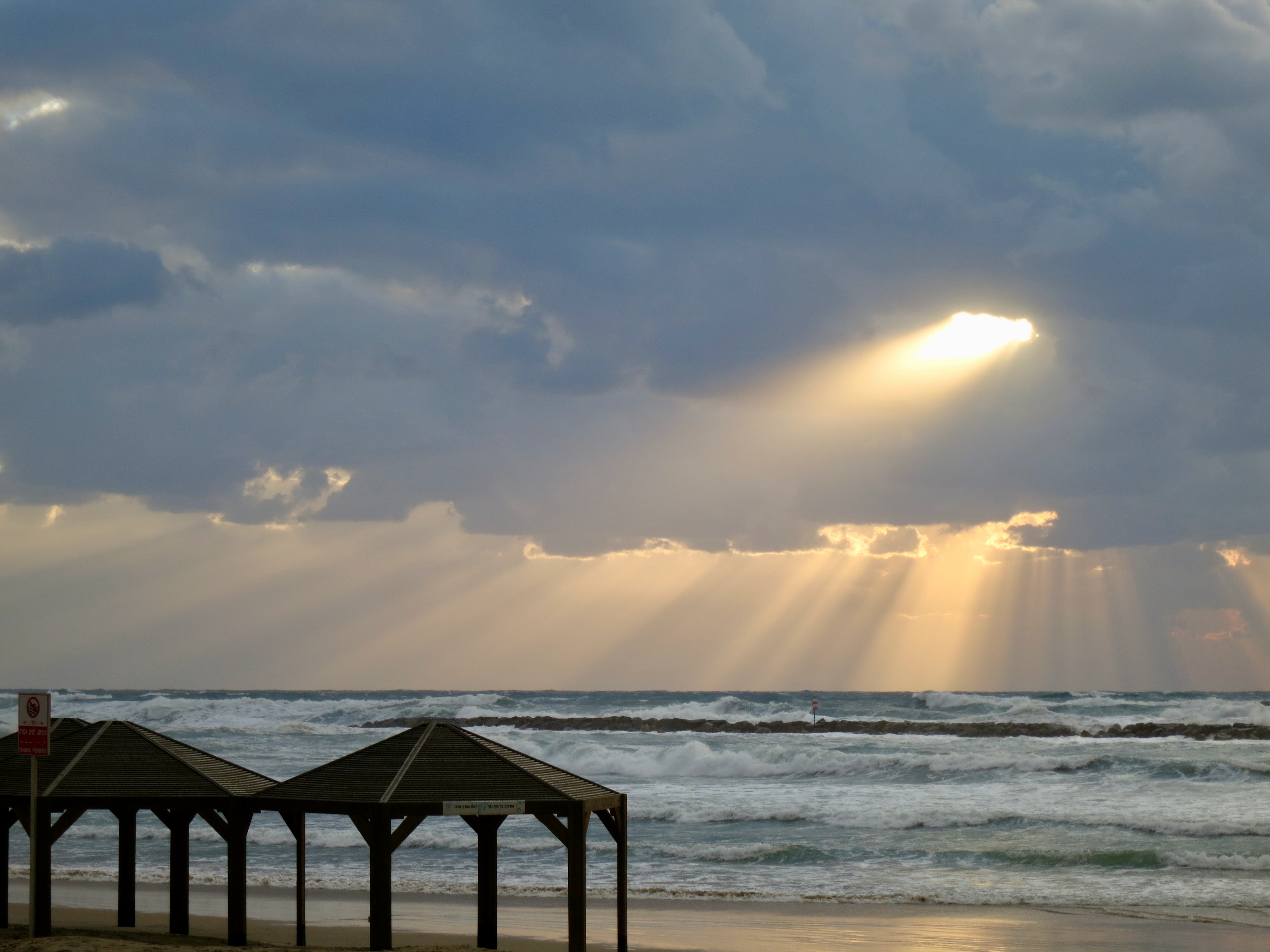 Tel Aviv beach morning