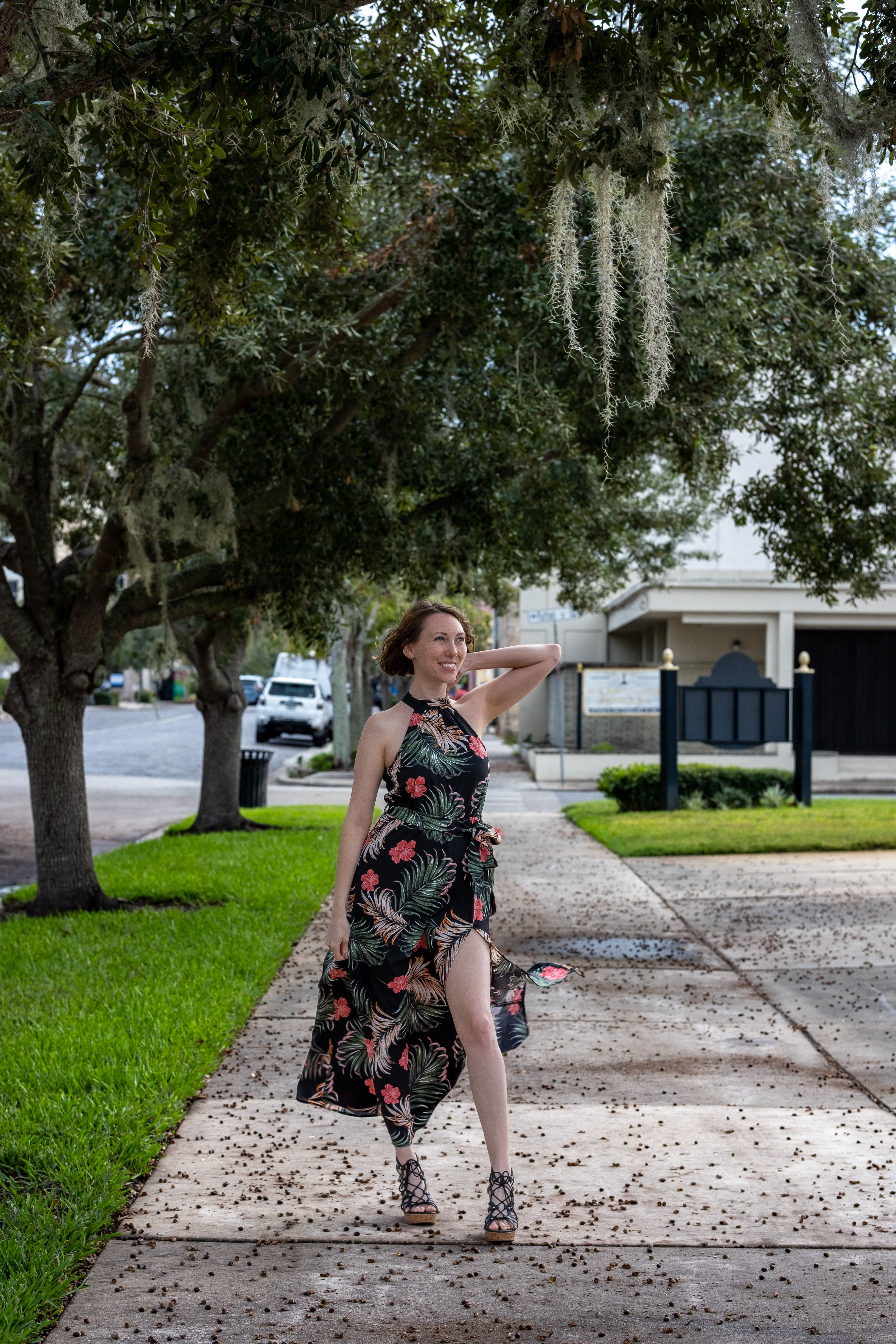 A Woman Posing Under the Tree · Free Stock Photo