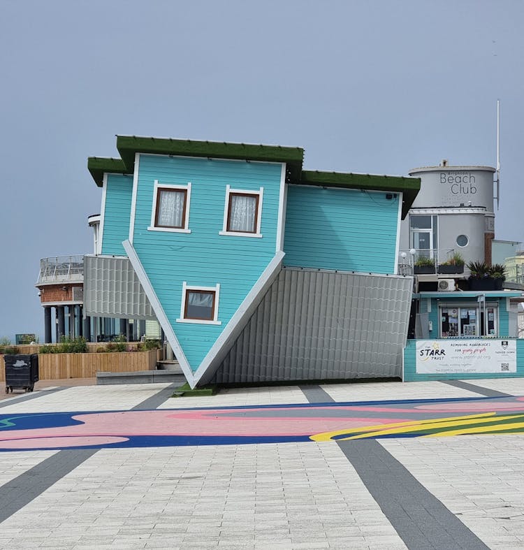 The Upside Down House In Brighton, England, UK 