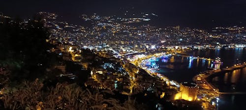 Darmowe zdjęcie z galerii z nocny widok, panorama, w nocy
