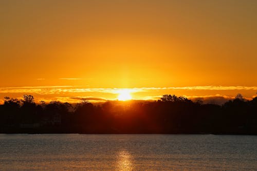 Free Photo of Lake during Sunset Stock Photo