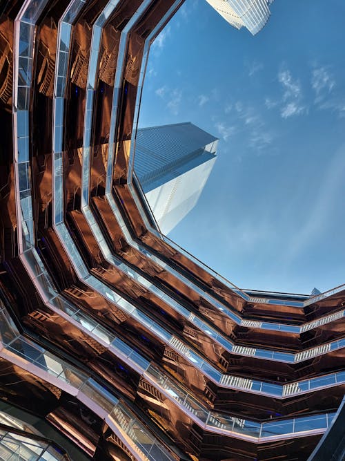 Kostenloses Stock Foto zu aufnahme von unten, das schiff, Hudson-Yards-Treppe