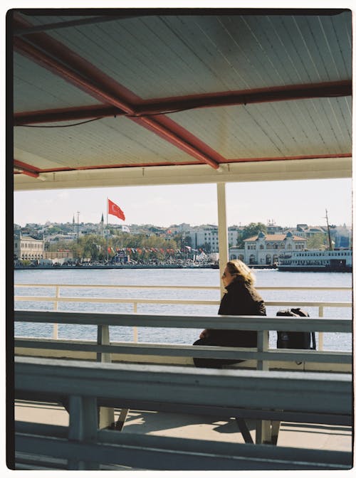 Woman on a Ferry Boat