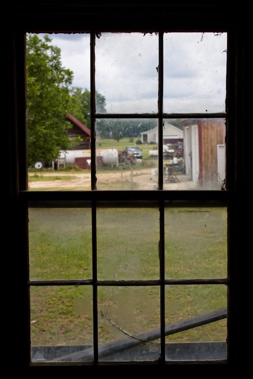 Farm behind Window