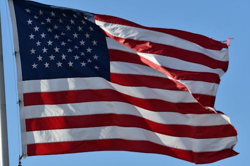 Kostnadsfri bild av amerika, flagga, närbild