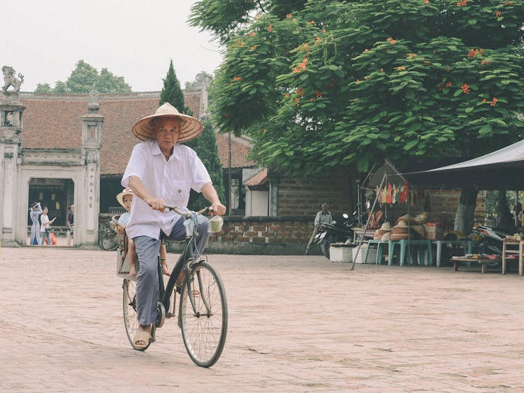 Man Riding Bike